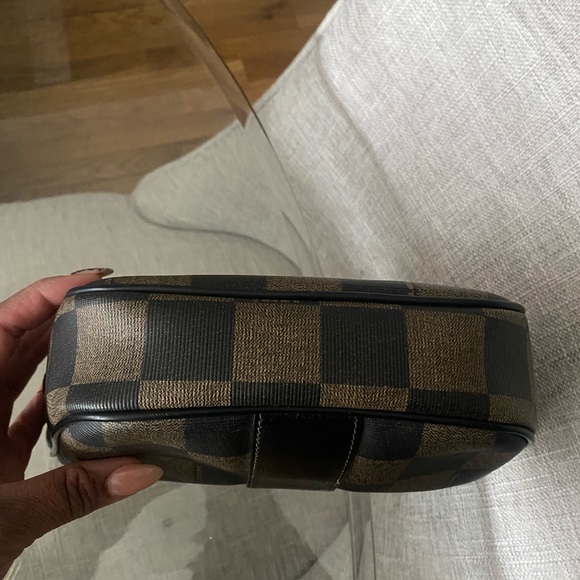 💼 Vintage FENDI Check Pattern Pouch/Crossbody - Picture 6 of 12